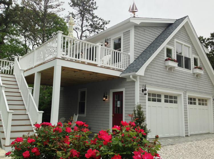 Detached Garage With Loft And Deck Capewide Construction Inc